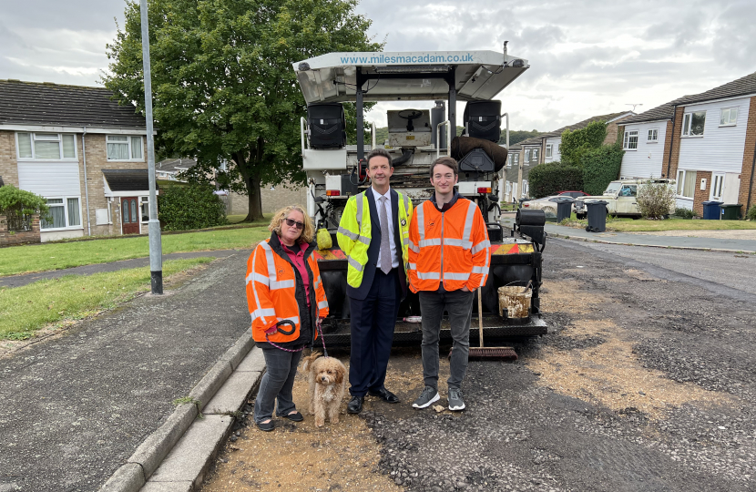 Road repairs in Waterside 