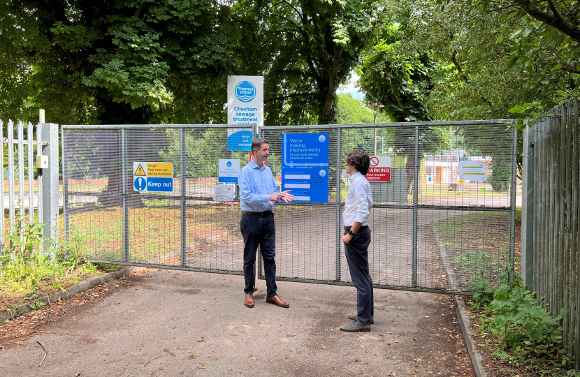 Gareth at Chesham Sewage Treatment Works